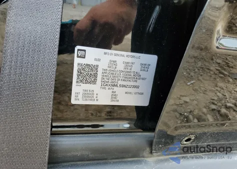 2022 GMC Acadia Slt из США, поврежденный, VIN 1GKKNMLS6NZ123002